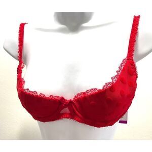 L Agent by AP - Rosalyn Wired Bra - Red Underwire three hook back closure NEW